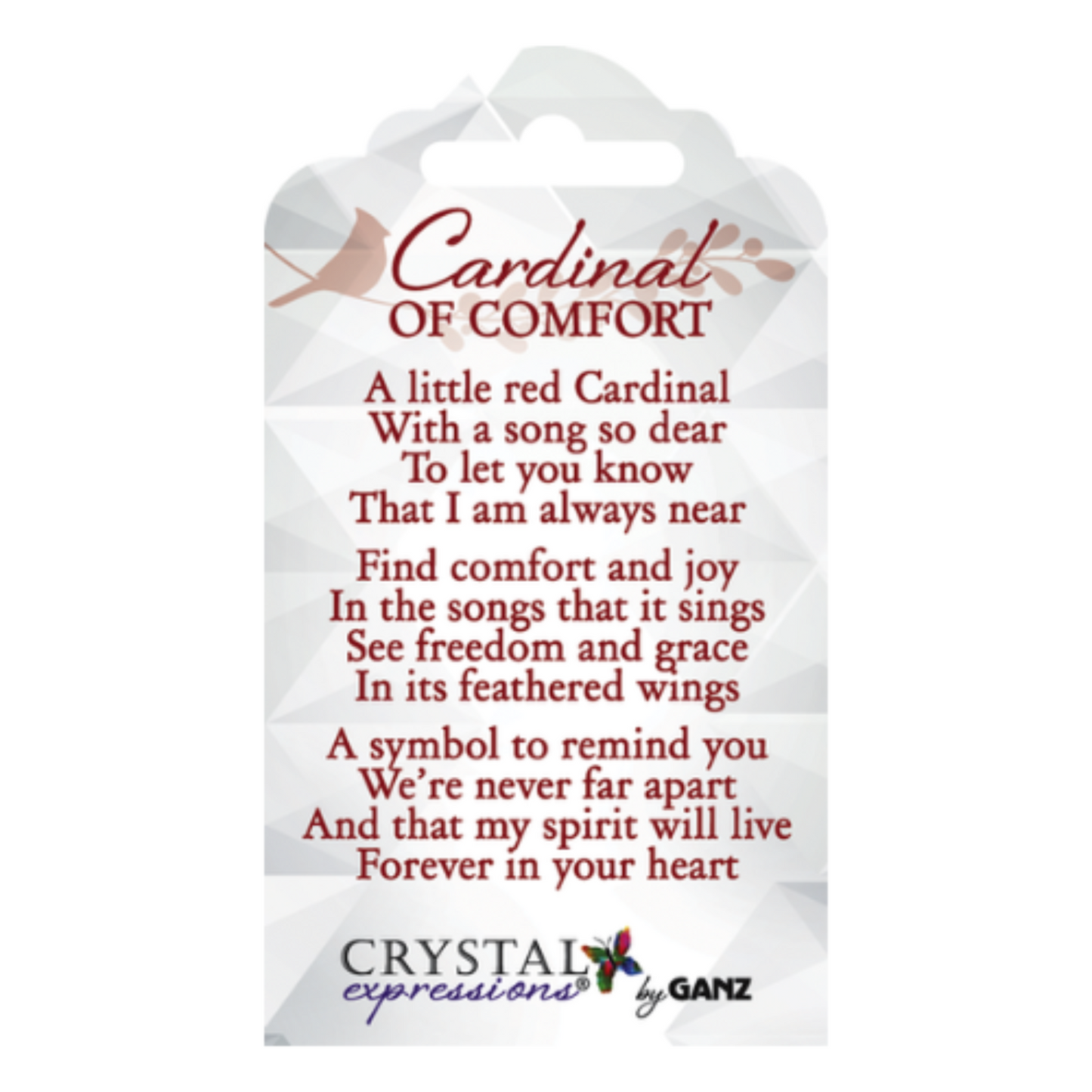 Cardinal of Comfort Suncatcher