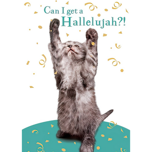 Congratulations Card: Can I Get A Hallelujah?!