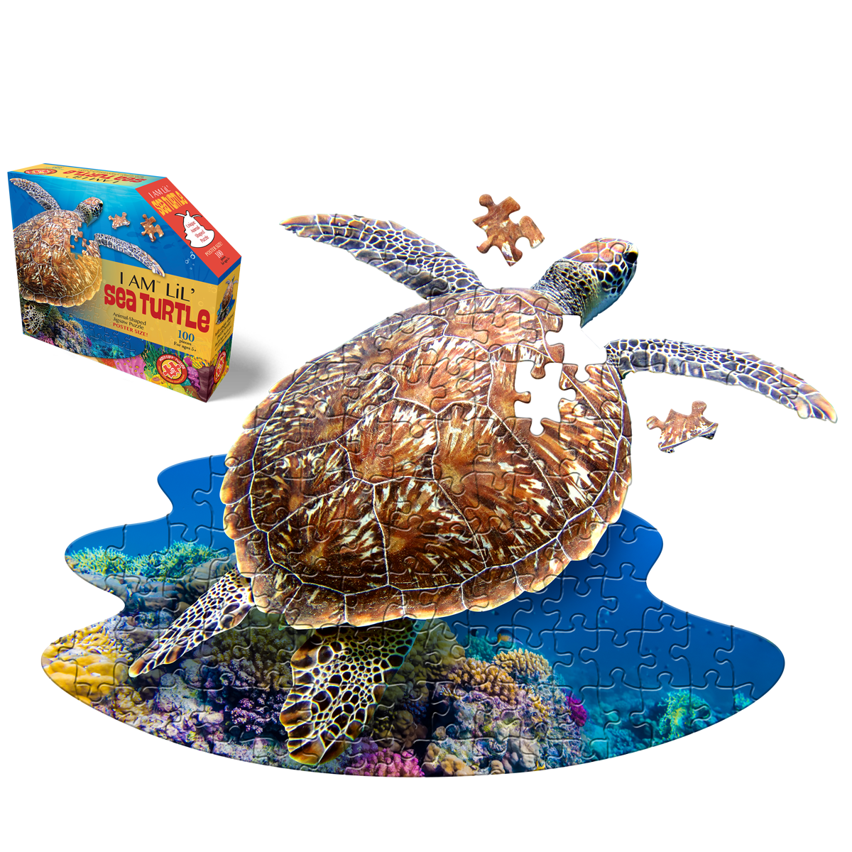 Lil' Sea Turtle 100 Piece Puzzle