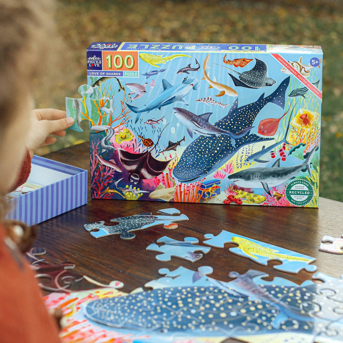 Love Of Sharks 100 Piece Puzzle