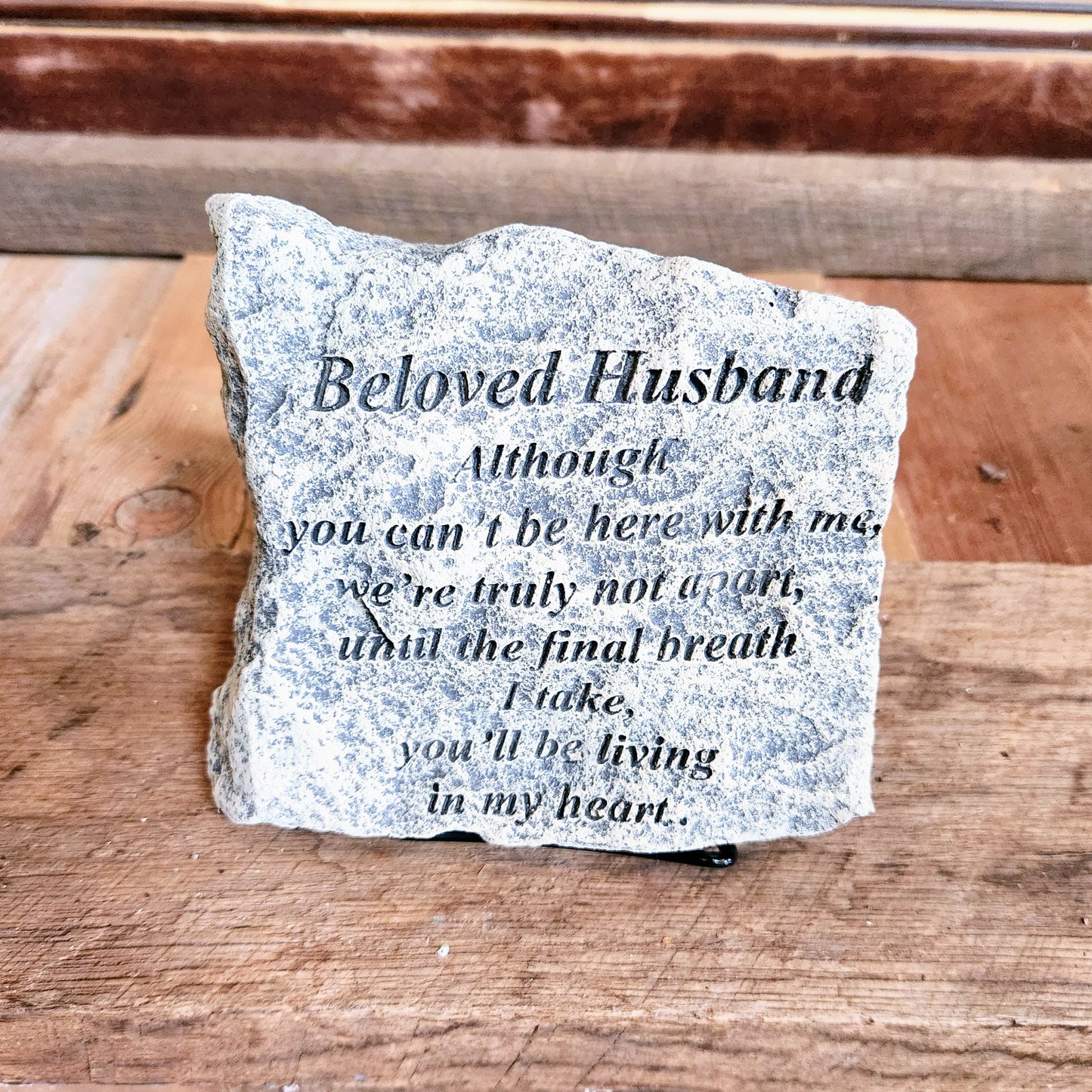 "Beloved Husband" Small Memorial Plaque