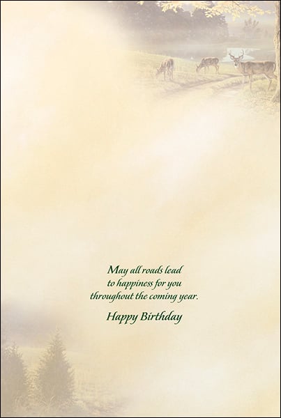 Birthday Card: May all roads lead to happiness for you this year.