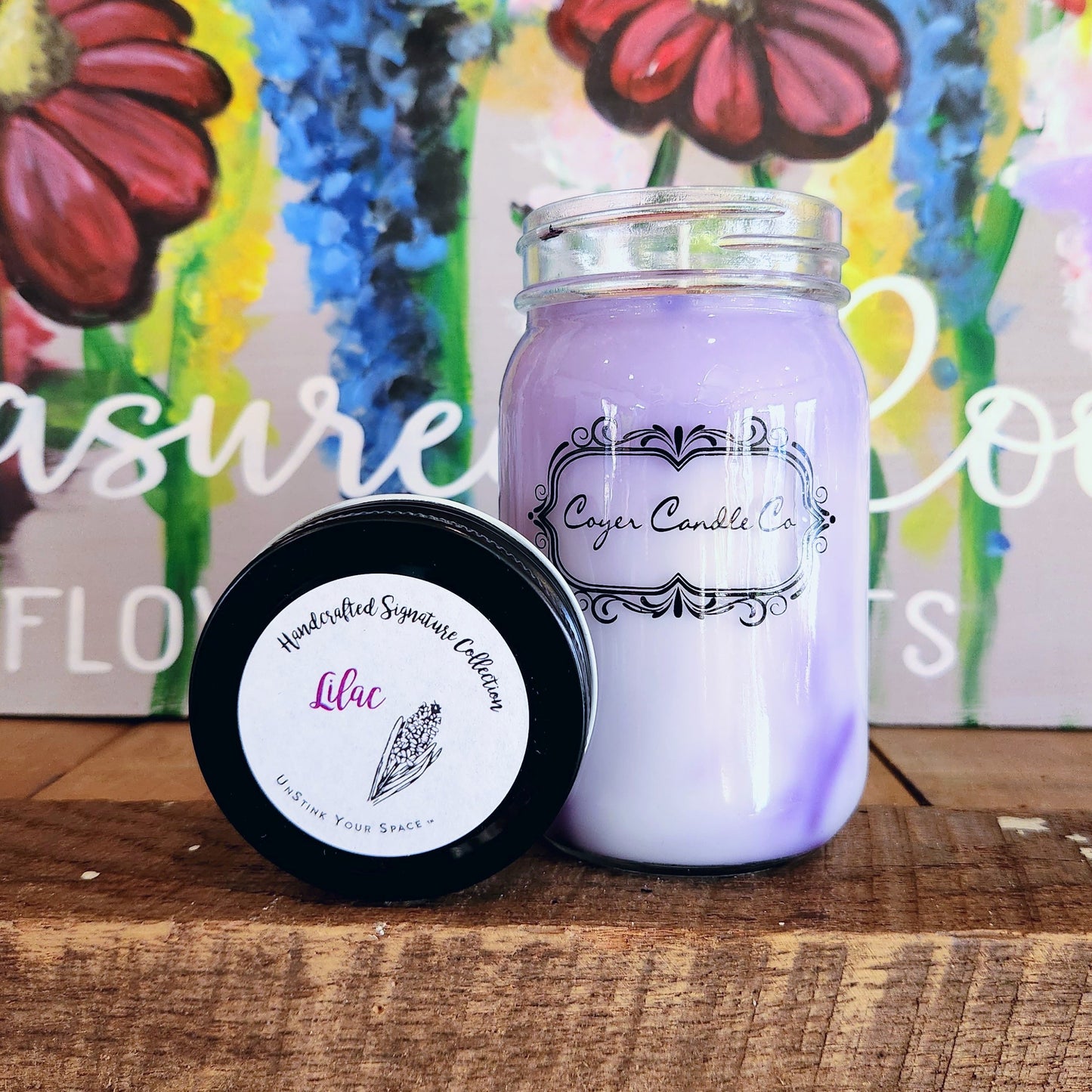 "Lilac" Soy Mason Jar Candle