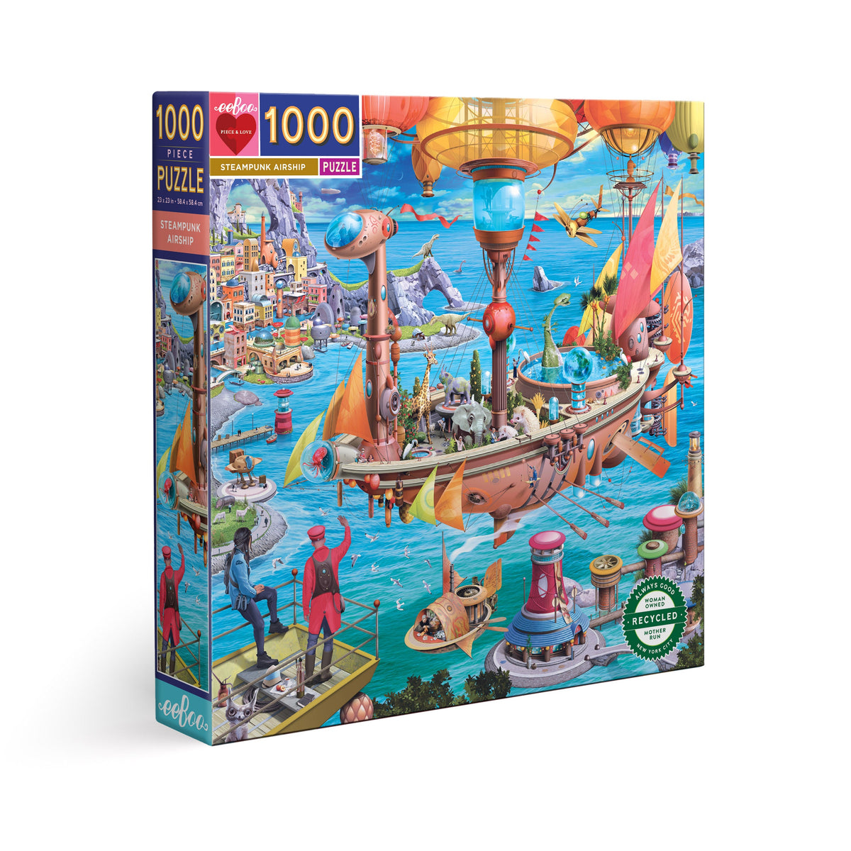 Steampunk Airship 1000 Piece Puzzle